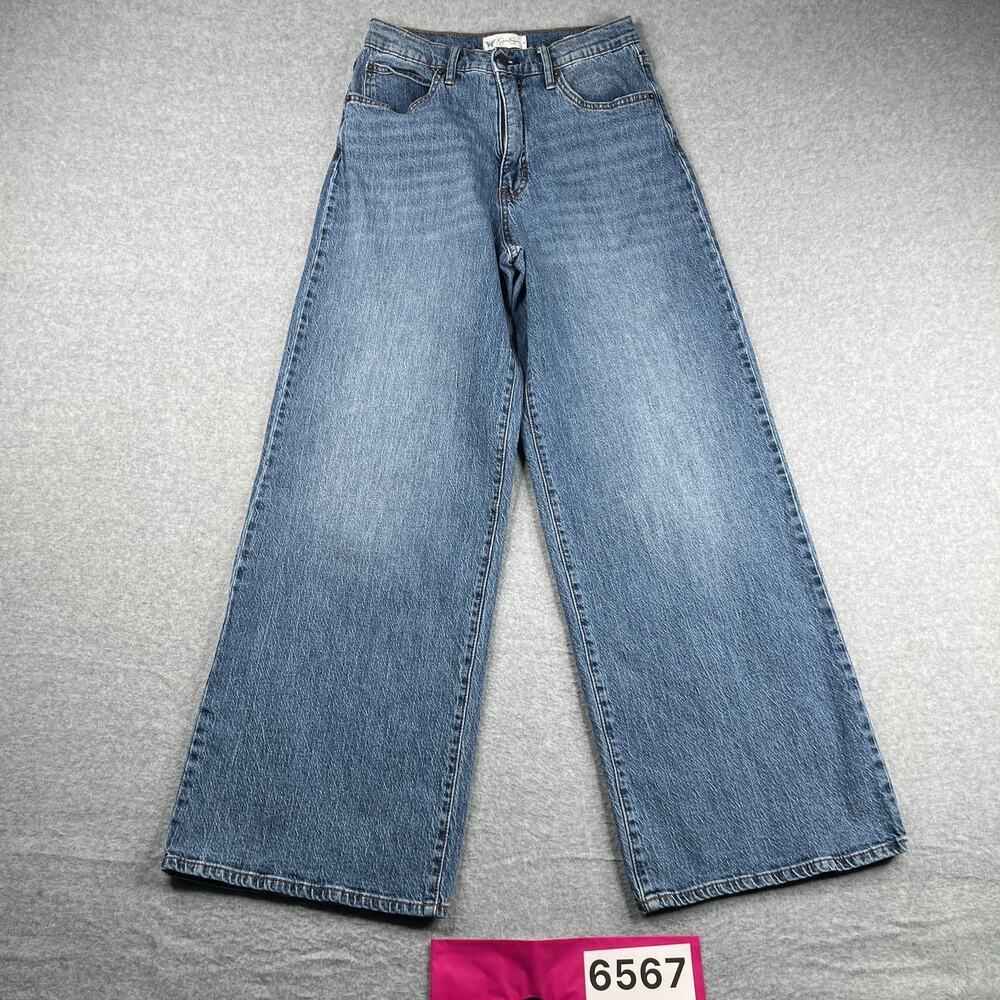 Jessica Simpson Denim Jeans Freesia High Rise Wide Leg Womens Size 2